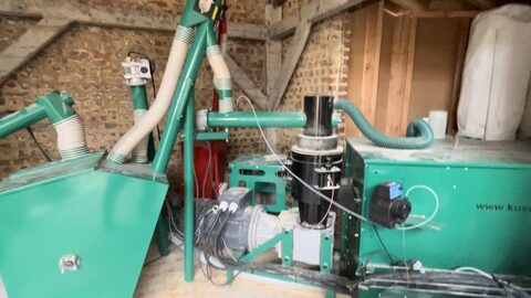 Ligne de granulés complète d'occasion en excellent état !  30Kw